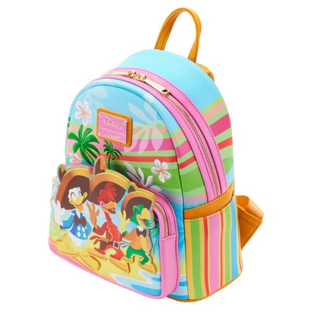 NWT RARE 3 Caballeros Beach Scene Loungefly Backpack - Picture 3 of 4